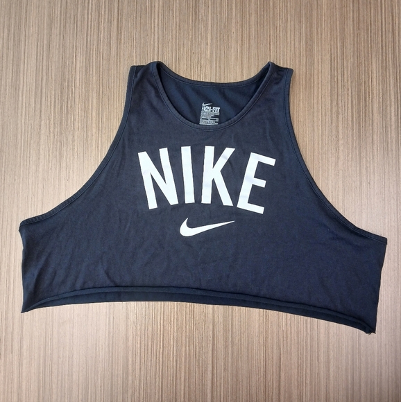 NIKE DRI-FIT Cropped Tank Top SZ XL - Picture 1 of 3